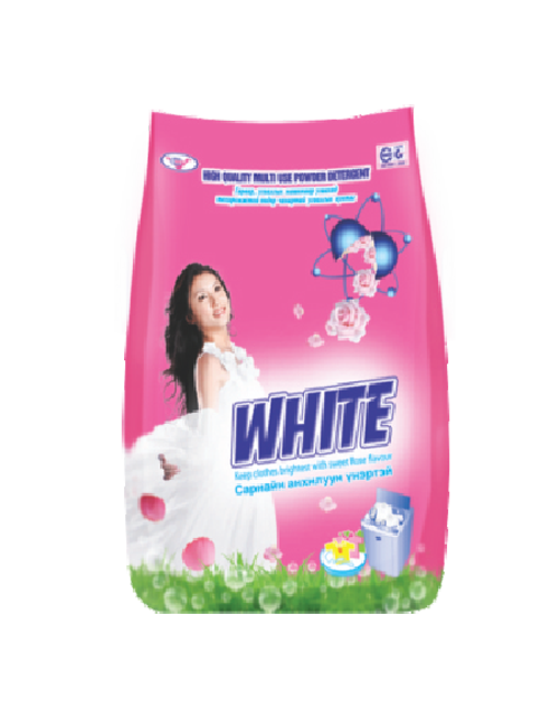 White detergents powder