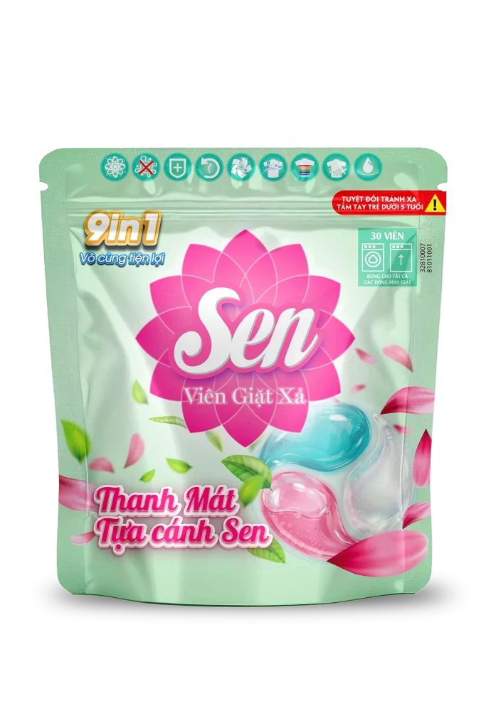 Sen laundry detergent capsules